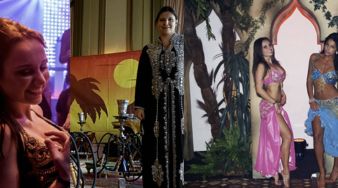 Dansshow met prachtige danseressen en een shisha terras