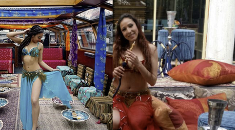 Shisha hoek te decoreren