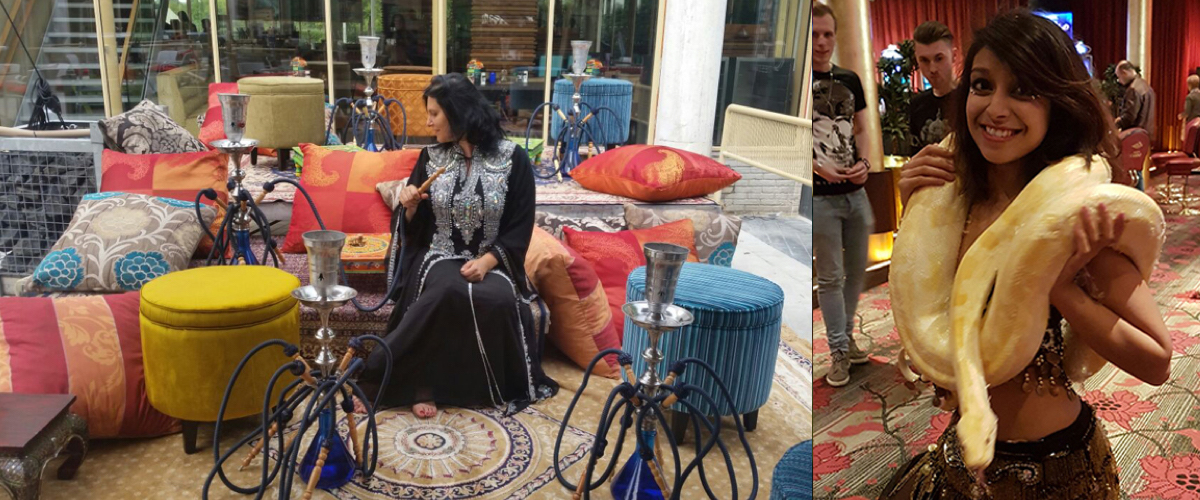 Offerte shisha en arabische danseres