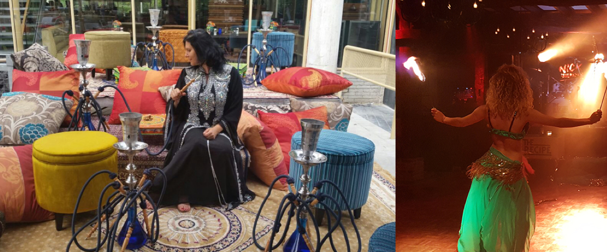 Offerte shisha en Egyptische danseressen