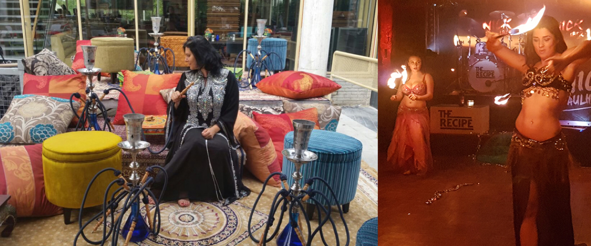 Offerte shisha voor een bruiloftsfeest